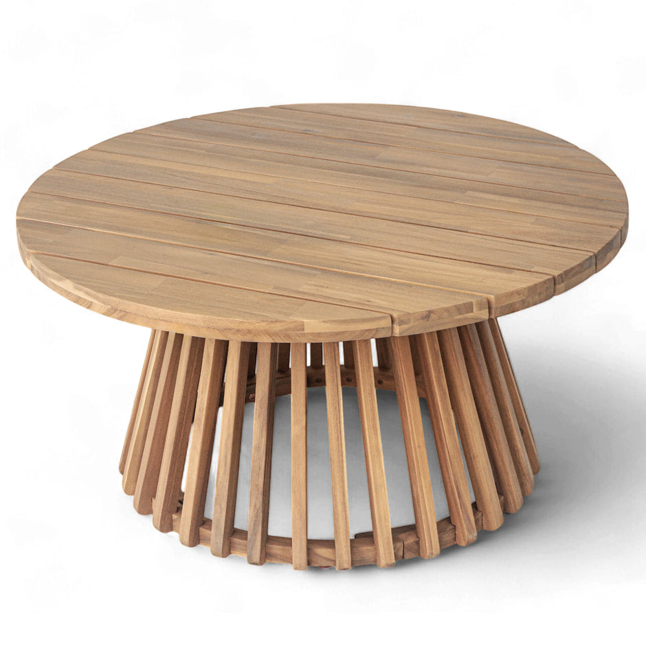 Claremont 3-istuttava daybed-sohvaryhmä akaasiapuupöydällä
