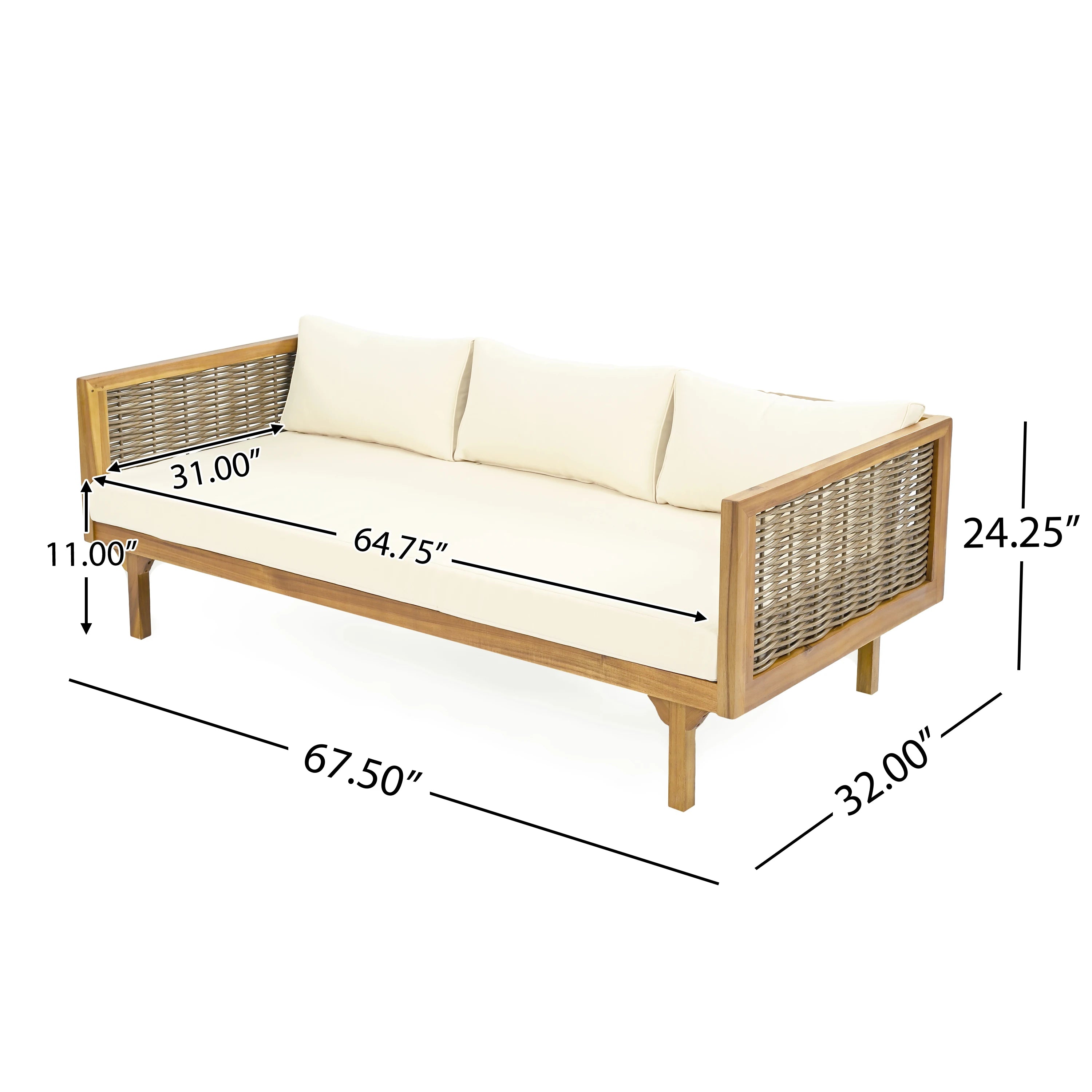 Claremont daybed -terassikalusteryhmä